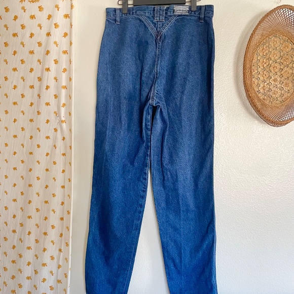 Vintage Rocky Mountain Western Jeans Pleated High Waist USA Denim - Picture 4 of 7